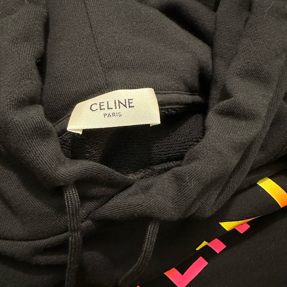 Celine Black Hoodie Sweatshirt Men’s L - Picture 6 of 10